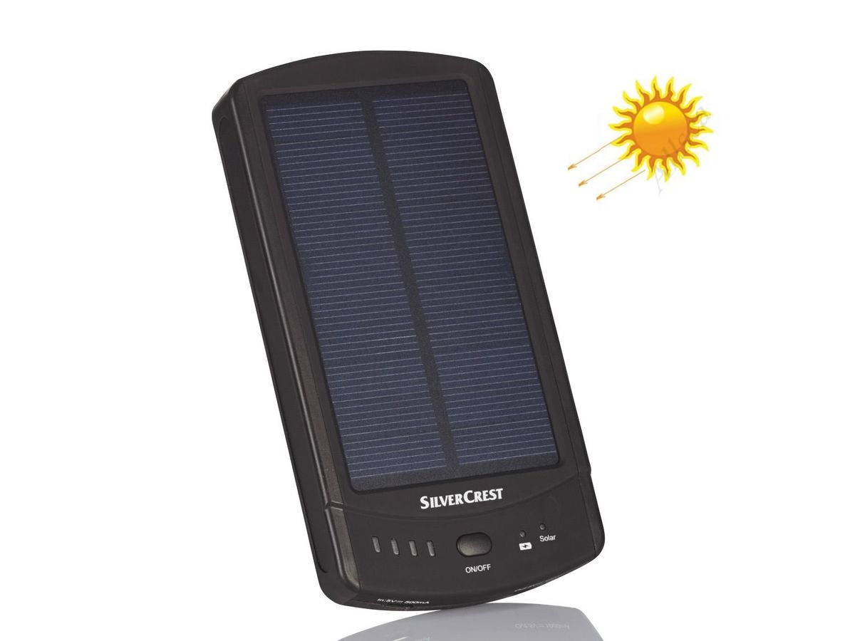 Solární záložní nabíječka s akumulátorem Powerbanka 2200mAh, 3,7V Model: SLS 2200 C2