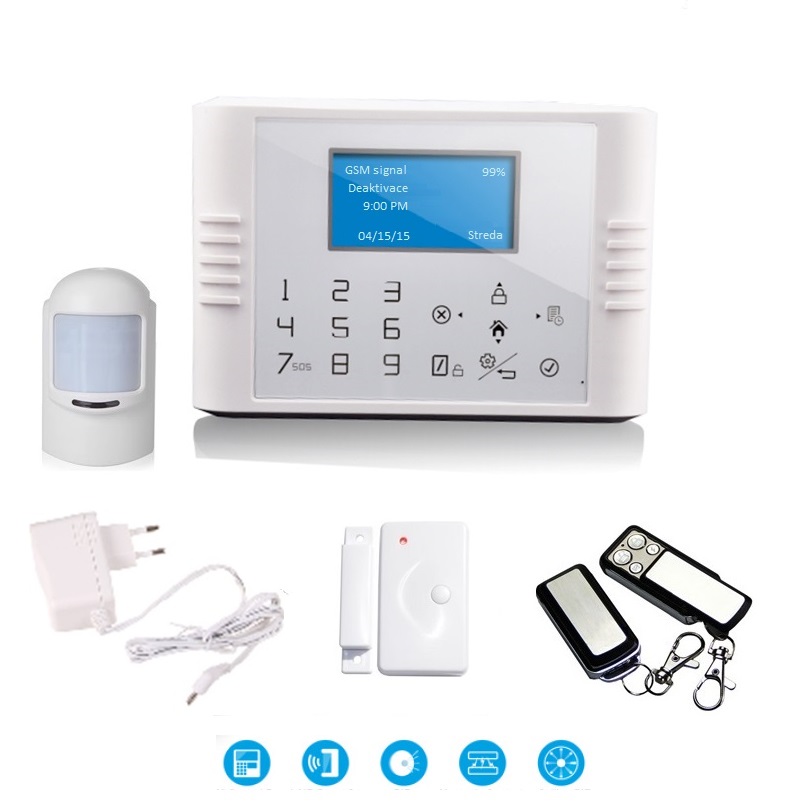 Bezdrátový LCD GSM alarm systém BASIC Model: GS-G180E/Basic