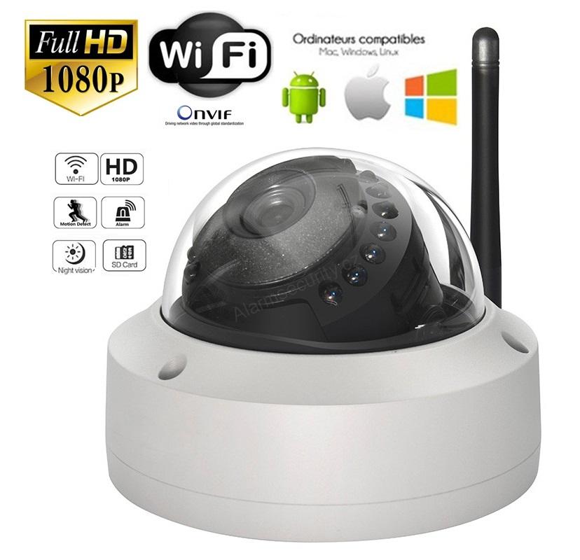 2.0 Mpx FULL HD 1080p venkovní Dome IP kamera, WiFi, LAN, IR LED 15m