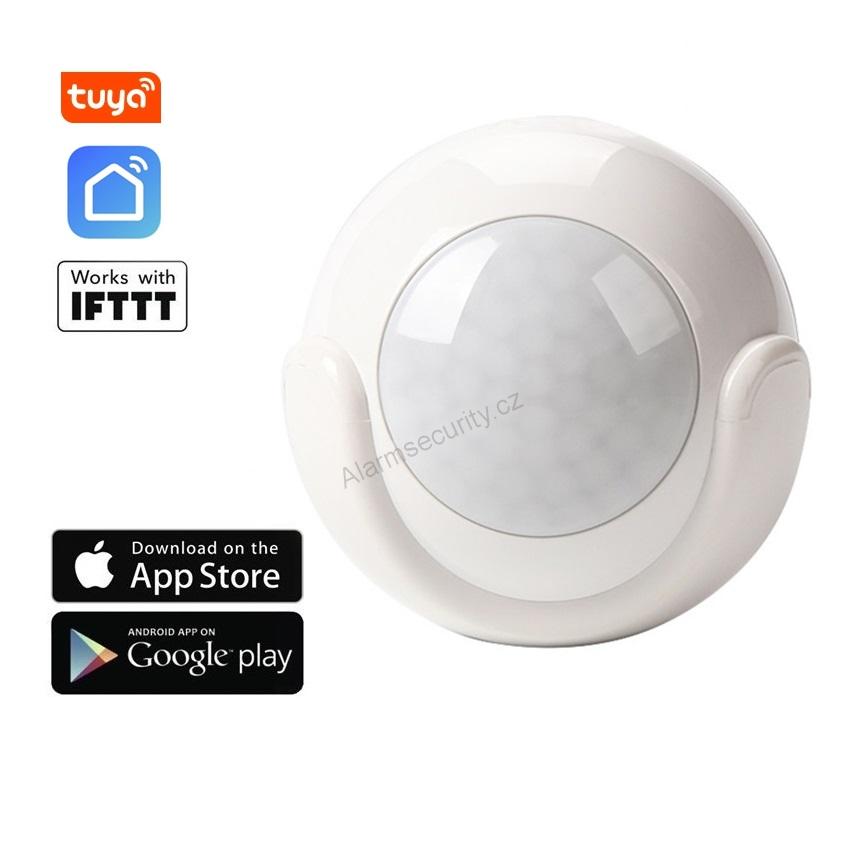 Wi-Fi pohybový PIR detektor 110° – TUYA, Android/iOS, IFTTT