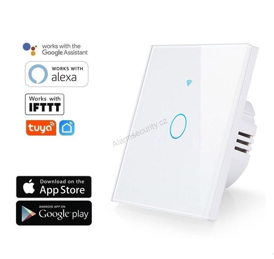 WiFi Smart vypínač světel,jednotlačítkový - TUYA, Android/iOS, IFTTT