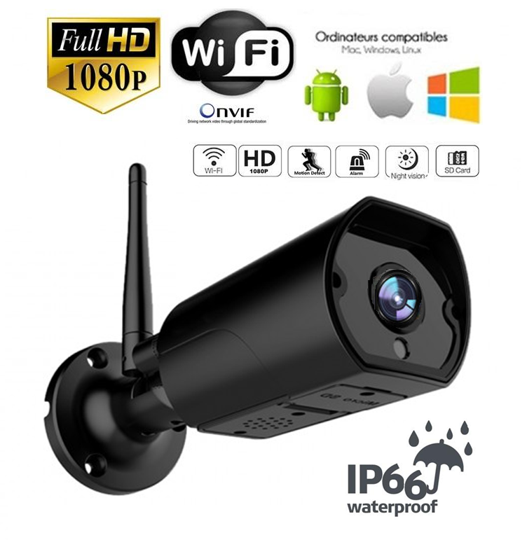 2.0 Mpx FULL HD venkovní WiFi IP kamera s obousměrnou hlasovou komunikací,IR 30m