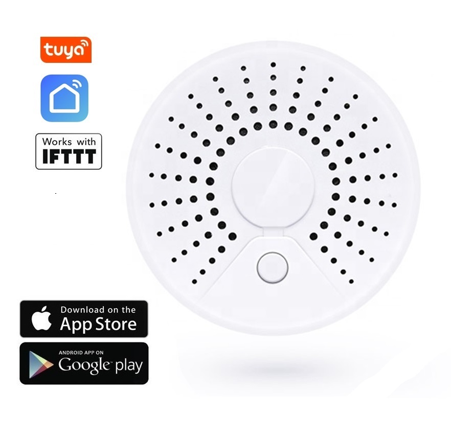 Wi-Fi detektor kouře a požáru  - TUYA, Android/iOS, IFTTT