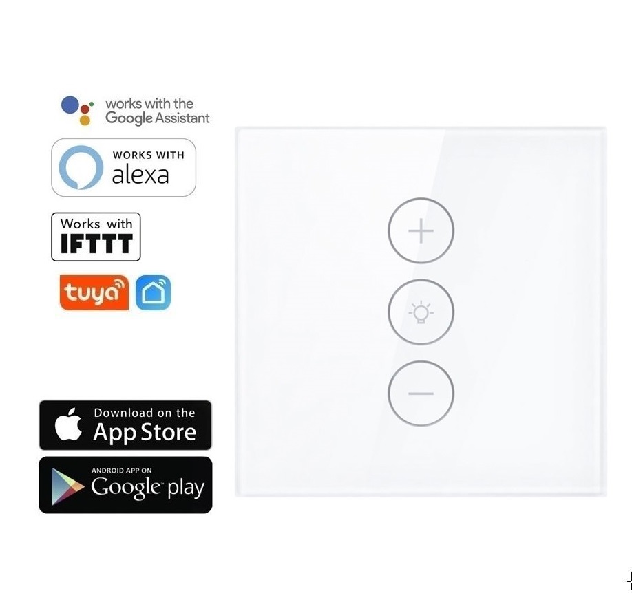 WiFi dotykový stmívací vypínač osvětlení  - TUYA, Android/iOS, IFTTT