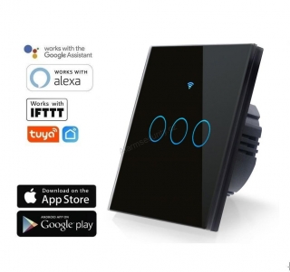 WiFi Smart vypínač světel,třítlačítkový - TUYA, Android/iOS, IFTTT