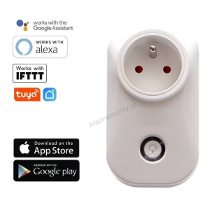WiFi Smart zásuvka se spínání fáze, 16A - TUYA, Android/iOS